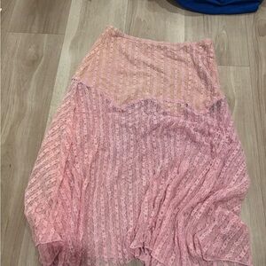 Pink Lace Women's Skirt